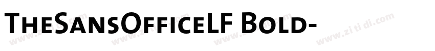 TheSansOfficeLF Bold字体转换